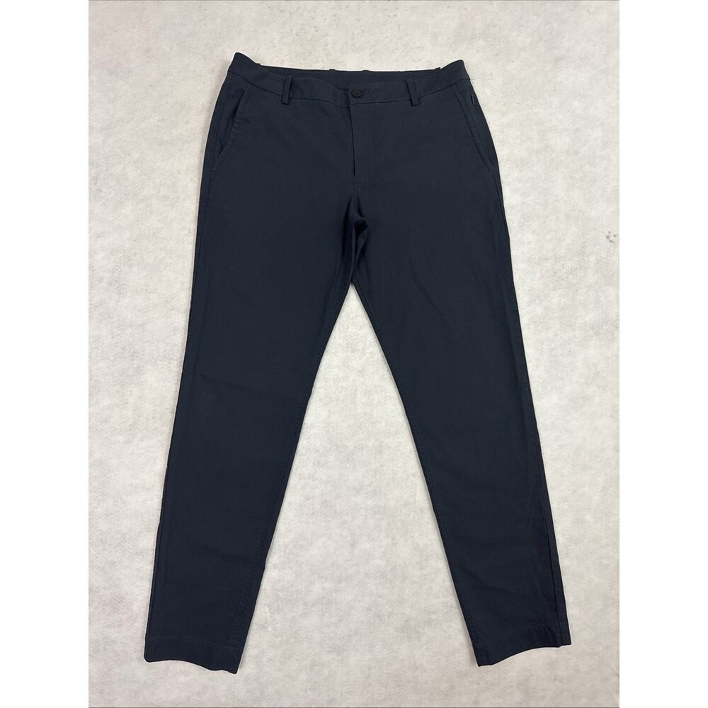 Kit Ace Mens 34 Navy Standard Gym Tech Pants Athletic Stretch Chino